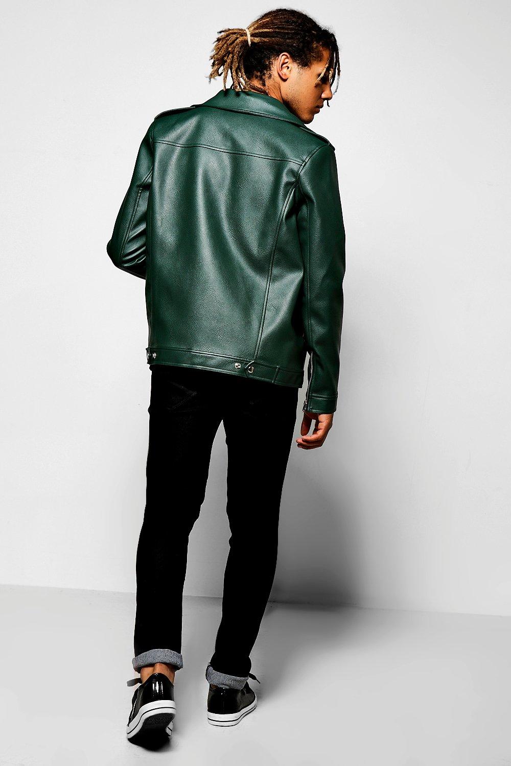 Men's Green Leather Jackets Canada - AU LeatherX